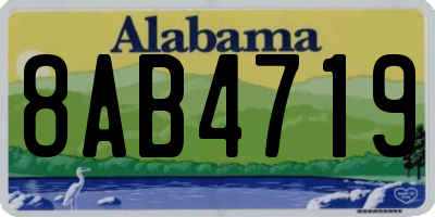 AL license plate 8AB4719