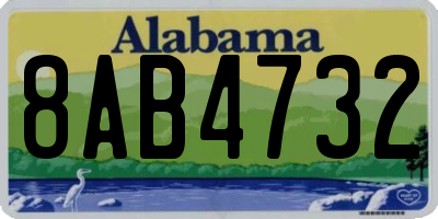 AL license plate 8AB4732