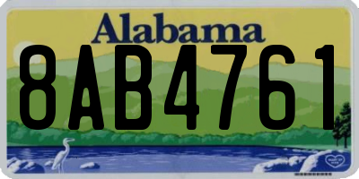 AL license plate 8AB4761