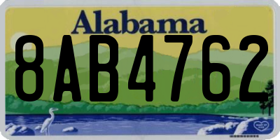 AL license plate 8AB4762