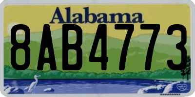 AL license plate 8AB4773