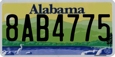AL license plate 8AB4775