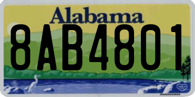 AL license plate 8AB4801