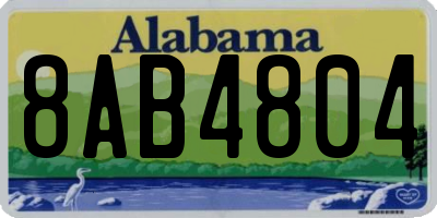 AL license plate 8AB4804