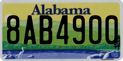 AL license plate 8AB4900