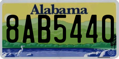 AL license plate 8AB5440