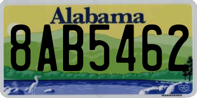AL license plate 8AB5462