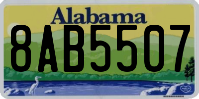AL license plate 8AB5507
