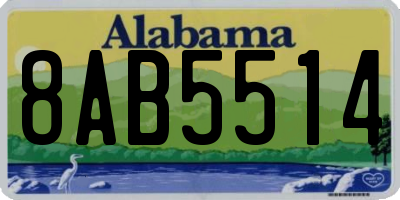 AL license plate 8AB5514