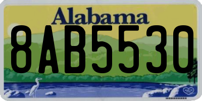 AL license plate 8AB5530