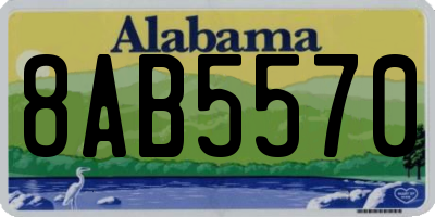 AL license plate 8AB5570
