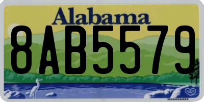 AL license plate 8AB5579
