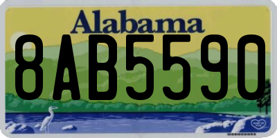AL license plate 8AB5590