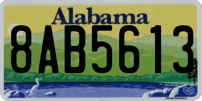 AL license plate 8AB5613
