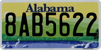 AL license plate 8AB5622