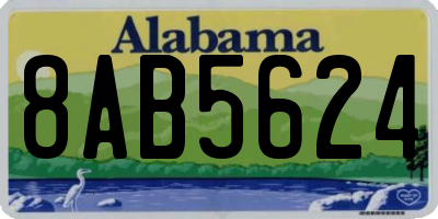 AL license plate 8AB5624