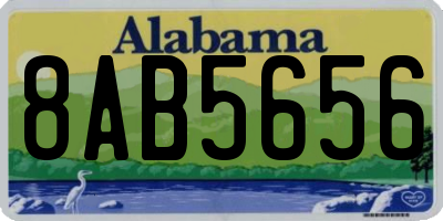 AL license plate 8AB5656