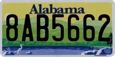 AL license plate 8AB5662
