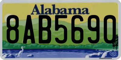 AL license plate 8AB5690