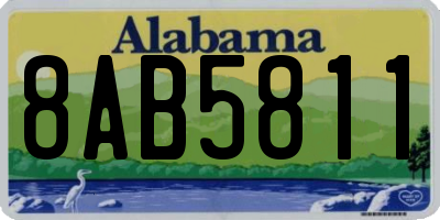 AL license plate 8AB5811