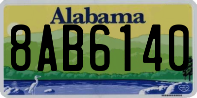 AL license plate 8AB6140