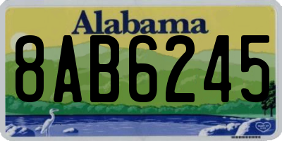 AL license plate 8AB6245