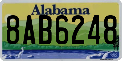 AL license plate 8AB6248