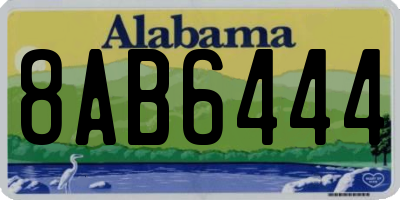 AL license plate 8AB6444