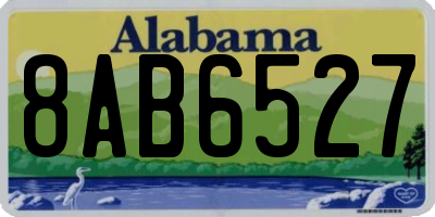 AL license plate 8AB6527