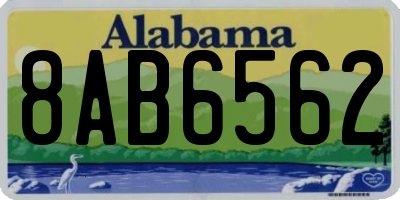 AL license plate 8AB6562