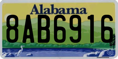 AL license plate 8AB6916