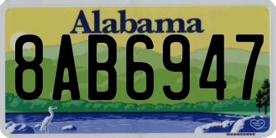 AL license plate 8AB6947