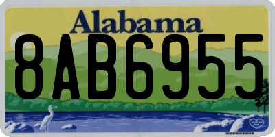 AL license plate 8AB6955