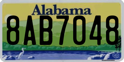AL license plate 8AB7048