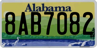 AL license plate 8AB7082