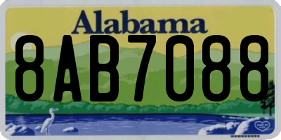 AL license plate 8AB7088