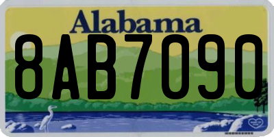 AL license plate 8AB7090