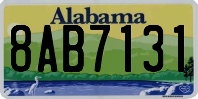 AL license plate 8AB7131