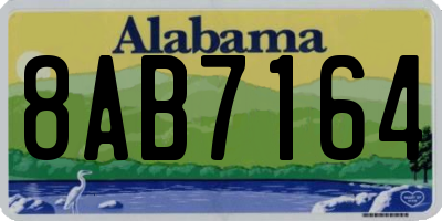 AL license plate 8AB7164