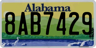 AL license plate 8AB7429