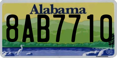 AL license plate 8AB7710
