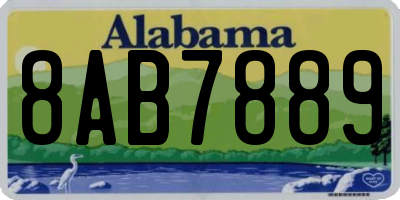 AL license plate 8AB7889