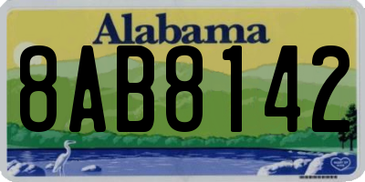 AL license plate 8AB8142