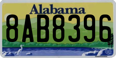 AL license plate 8AB8396