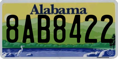 AL license plate 8AB8422