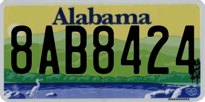 AL license plate 8AB8424