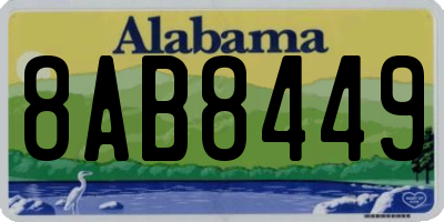 AL license plate 8AB8449