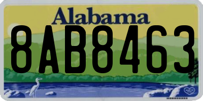 AL license plate 8AB8463