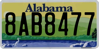 AL license plate 8AB8477