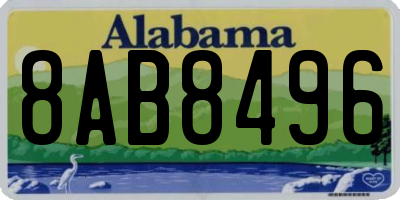 AL license plate 8AB8496